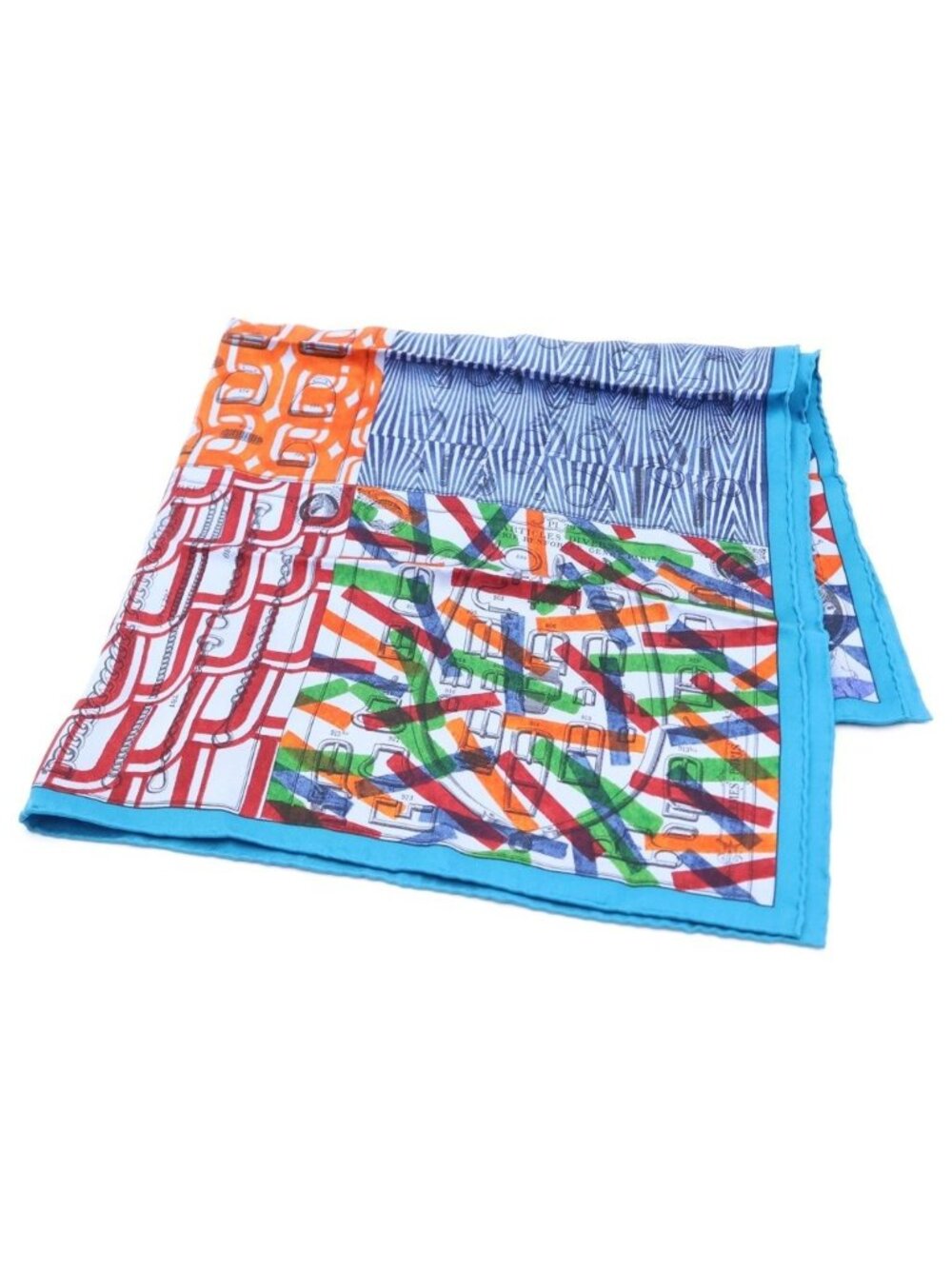 Hermes Carre 70 Manufacture de Boucleries Buckle Workshop Scarf Silk